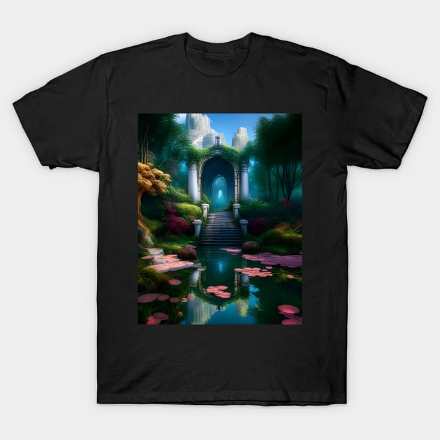 Enchanted Garden of the Wood Master T-Shirt by Prosperity Path